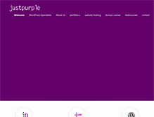 Tablet Screenshot of justpurple.com.au
